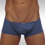 Blue Bijou TERRA mini boxer in Feel Suave microfiber with enhancing pouch - front