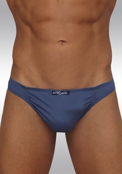 Blue Bijou TERRA thong in Feel Suave microfiber with enhancing pouch - Front