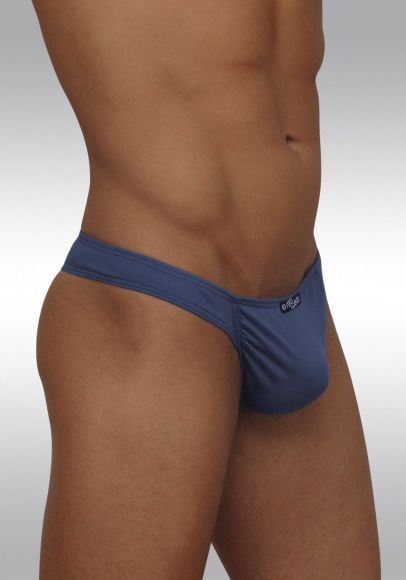 Blue Bijou TERRA thong in Feel Suave microfiber with enhancing pouch - side