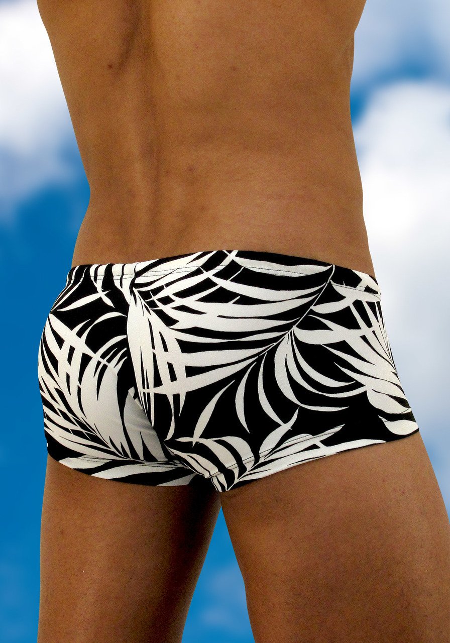 Men's swimwear with pouch FEEL Agiba mini trunk - back view