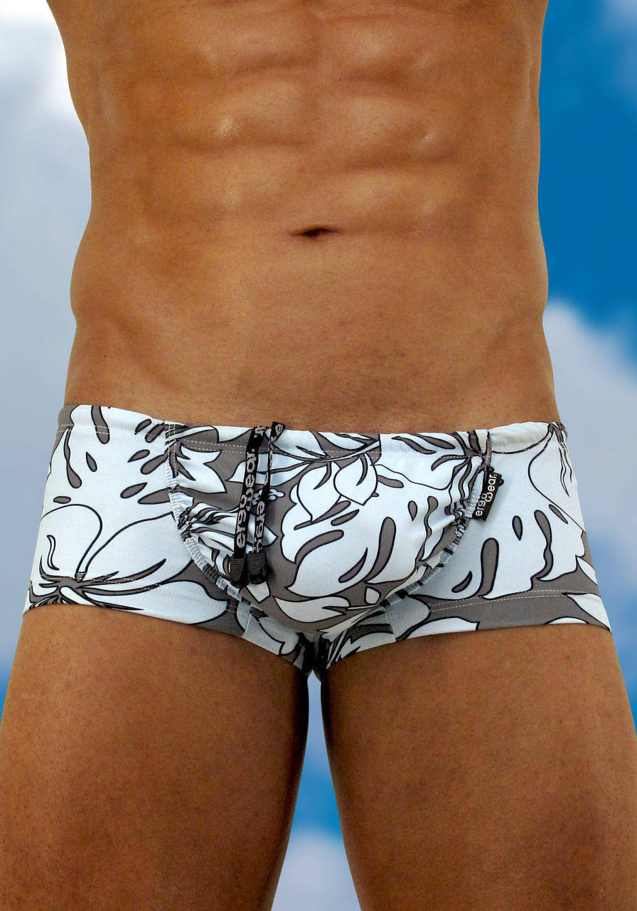 Men's swimwear with pouch FEEL Crete mini trunk - front view