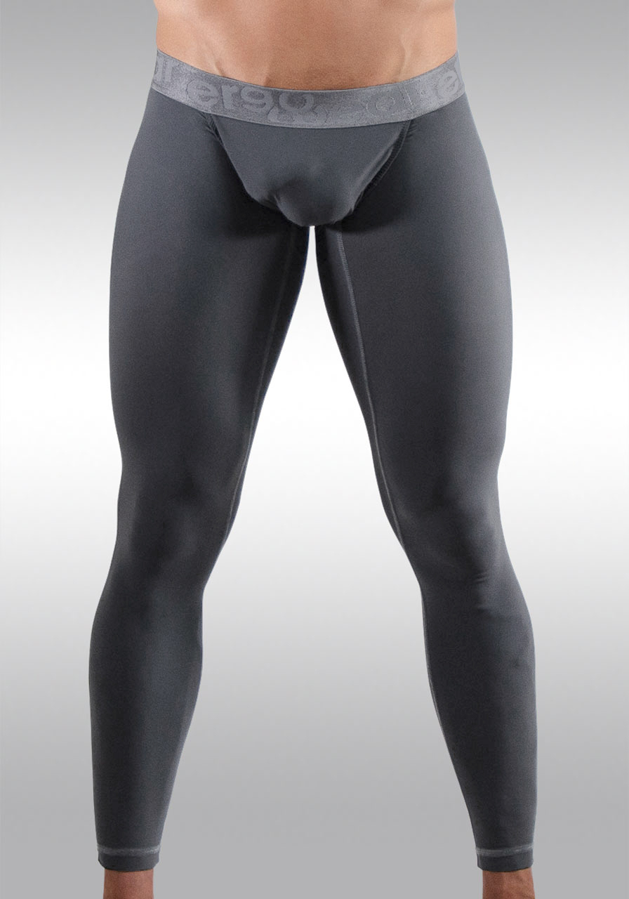 LAFROI Men's Quick Dry Cool Compression Fit Tights Leggings Waistband-YSK08