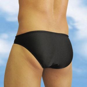 Men's bikini swimwear with enhancing pouch Feel black - Back