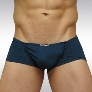 dark turquoise mini boxer Feel Suave microfiber with enhancing pouch - front B