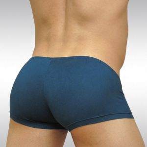 dark turquoise mini boxer Feel Suave microfiber with enhancing pouch - back