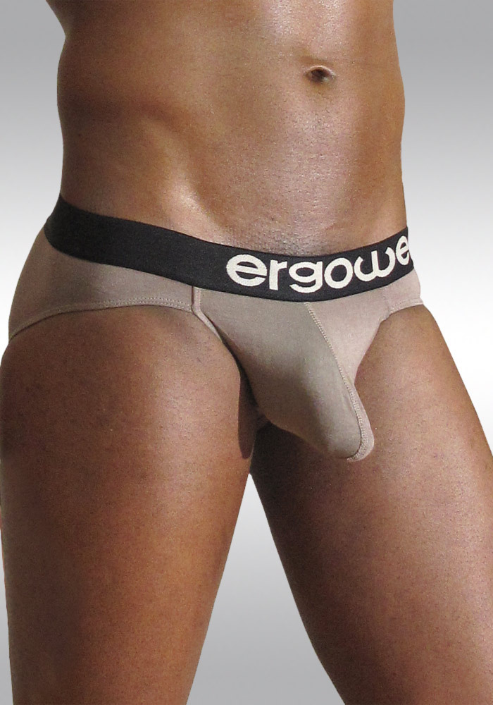 Ergowear Pouch Briefs MAX LIght Mink - Front - small size mens underwear