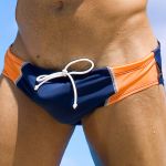 Ergowear Flex Pouch Swimsuit Pacific/Orange Front