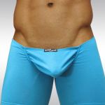 Calypso blue Midcut boxer brief with pouch FEEL, mens ergonomic underwear - Front
