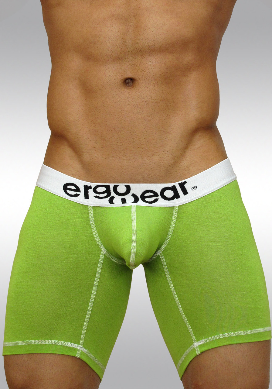Ergowear Midcut Boxer briefs with pouch - MAX Light Lime - Front