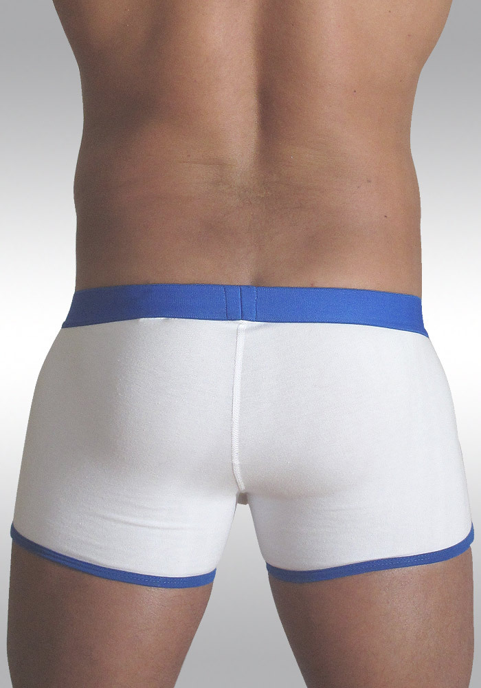 cheap mens underwear - ergowear sale - MAX Contrast Boxer for men White/blue - back