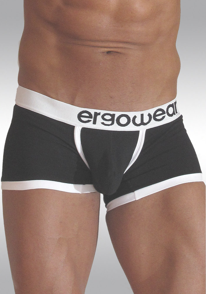 Ergowear Cotton-Lycra Pouch Boxer MAX contrast black/white front