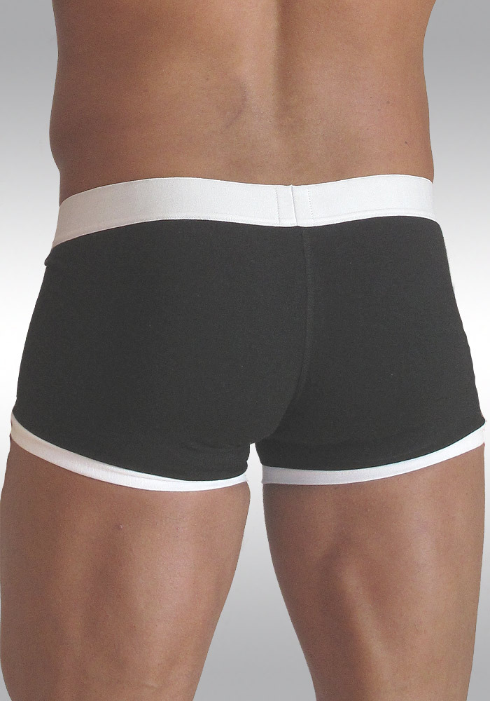 Ergowear Cotton-Lycra Pouch Boxer MAX contrast black white back