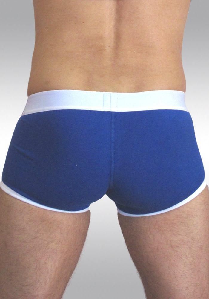 Ergowear Pouch Boxer Blue/White PLUS in Cotton-Lycra - Back view