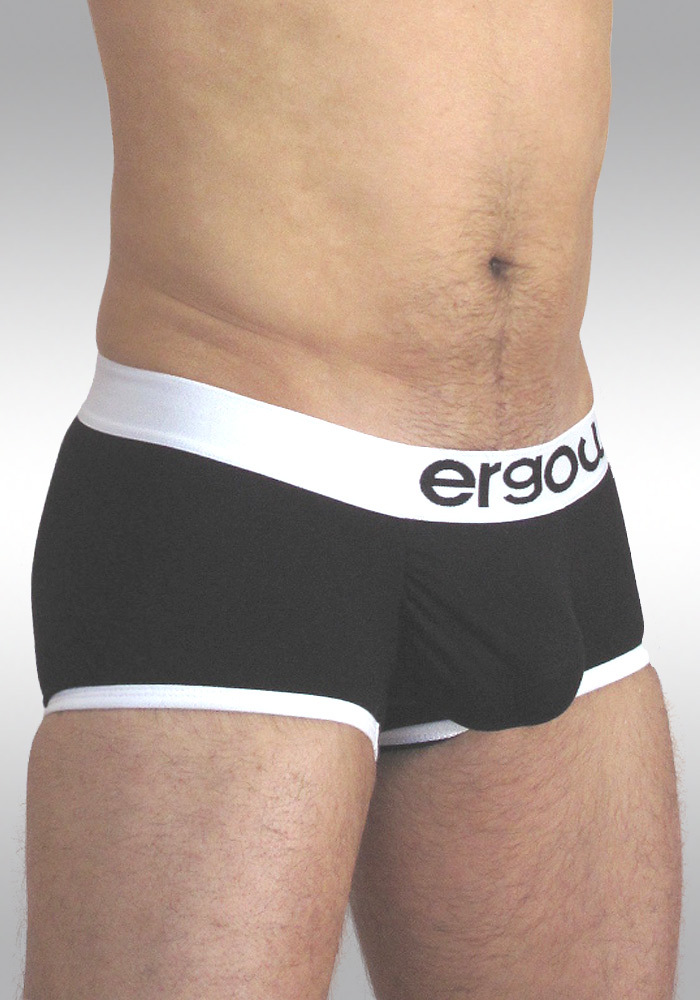 Ergowear Cotton-Lycra Pouch Boxer Black and White Side