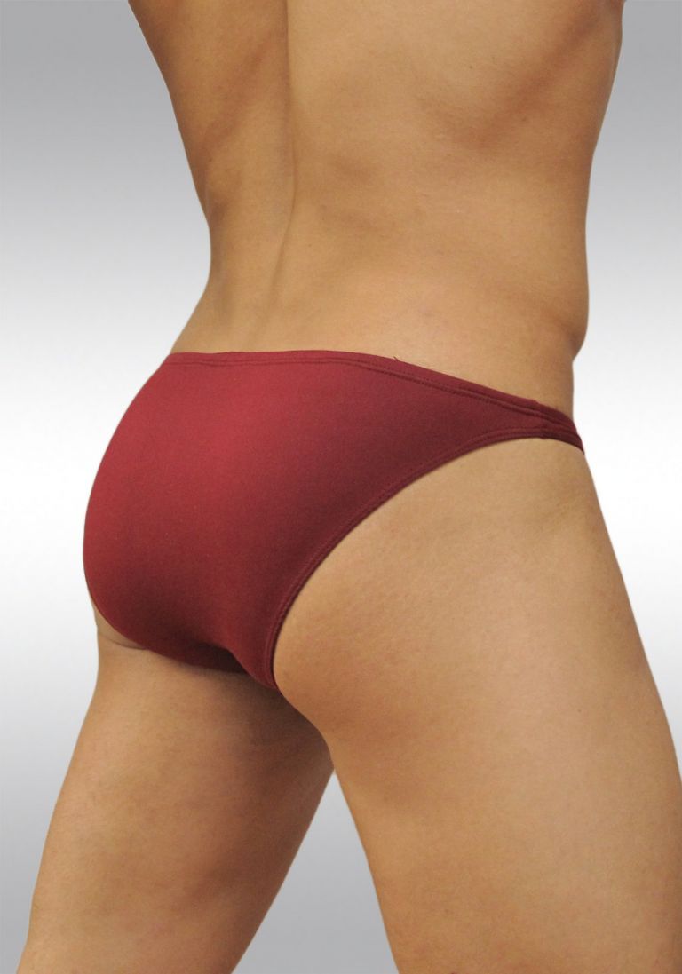 Mens Microfiber Bikini X D Suave Burgundy Ergonomic UW