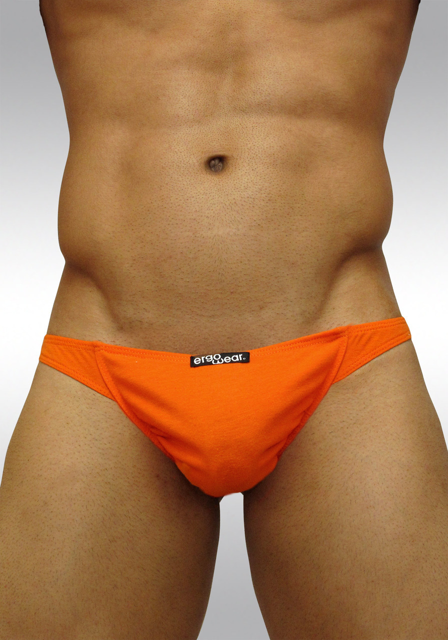FEEL Ergonomic men's pouch thong orange front
