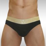 FEEL XV - Brief White/Gold - Front view