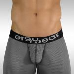 Men's mesh midway briefs with MAX pouch Grey - Front