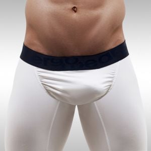 FEEL Classic XV - Men's Pouch Midway Briefs - White/Navy - Front