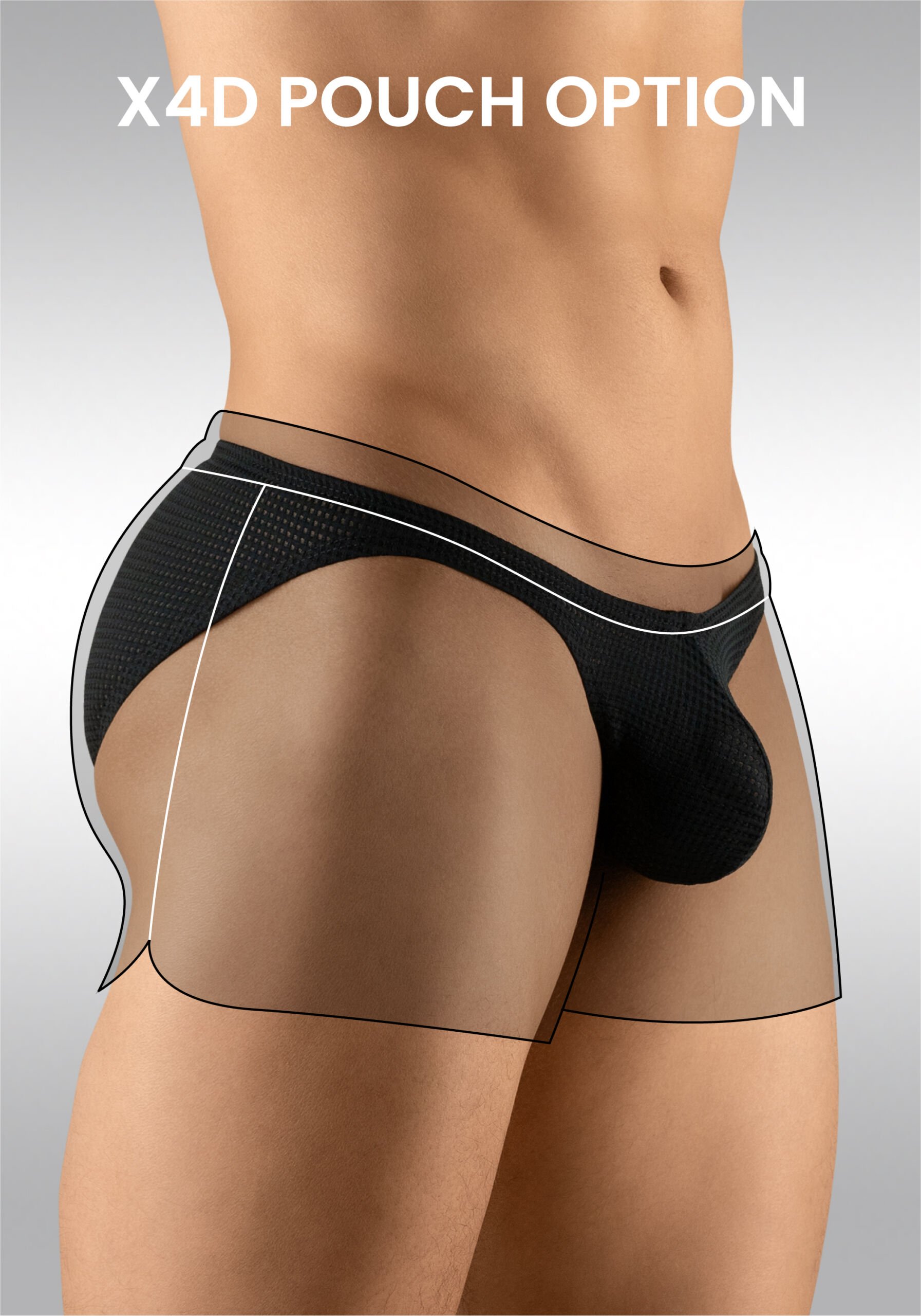 Men's Gym Short Black X4D Option - Ergowear
