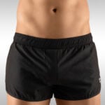 Men’s Gym Shorts Black Front View – Ergowear