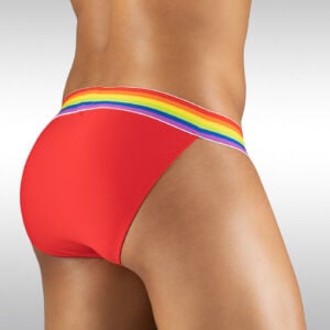 men's bikini pride red