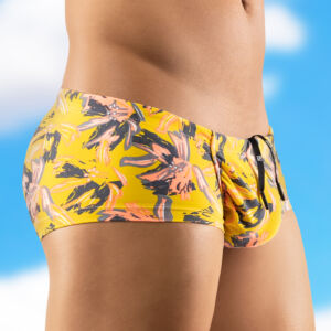 swim mini trunk flowers