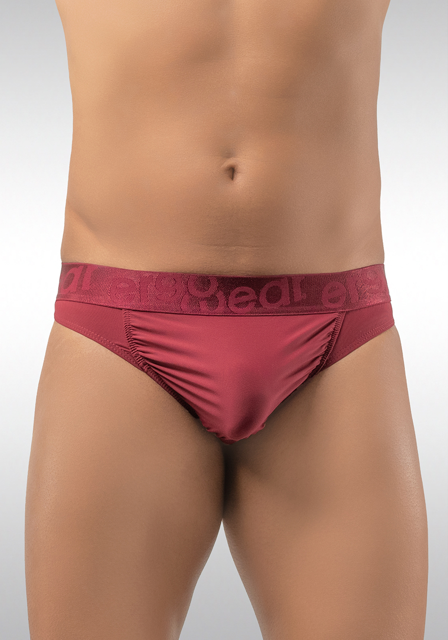 pouch male thong burgundy