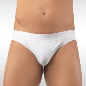 pouch male thong white