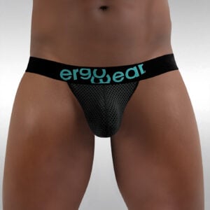 mesh thong black