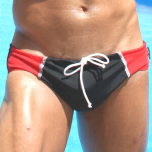 FLEX Swimsuit - Black/Red - Image 1