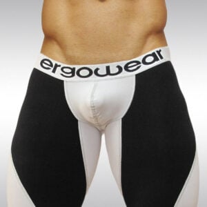 GYM Compression Shorts - White/Black - Image 1