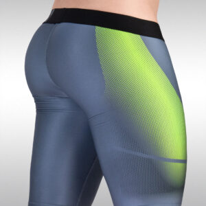 MAX SE Biker Short - Grey/Green - Image 3