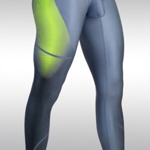 MAX SE Leggings - Grey/ Green - Image 1