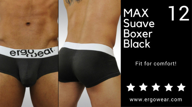 MAX Suave Boxer Black, fit for comfort!