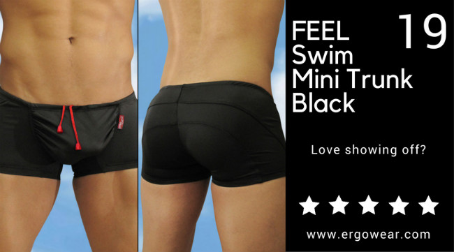 FEEL Swim Mini Trunk Black, love showing off?