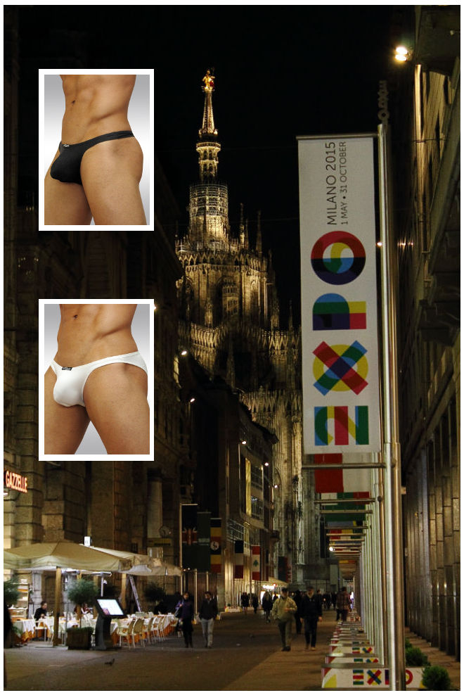 Show off your underwear in Italy, Milan Universal Expo